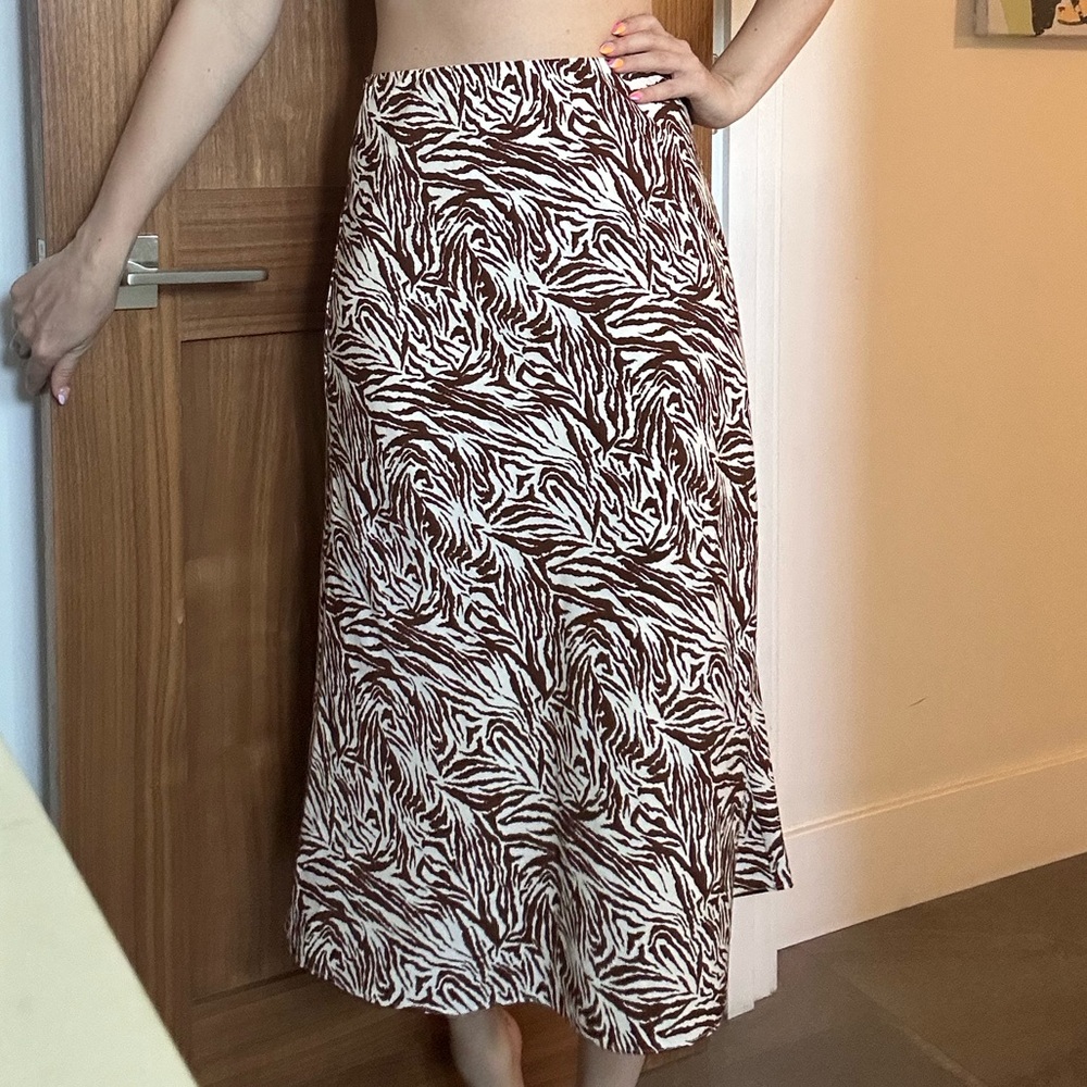🐅 Lucy Paris Tiger Stripe Silky Skirt 🐅 - Picture 4 of 5